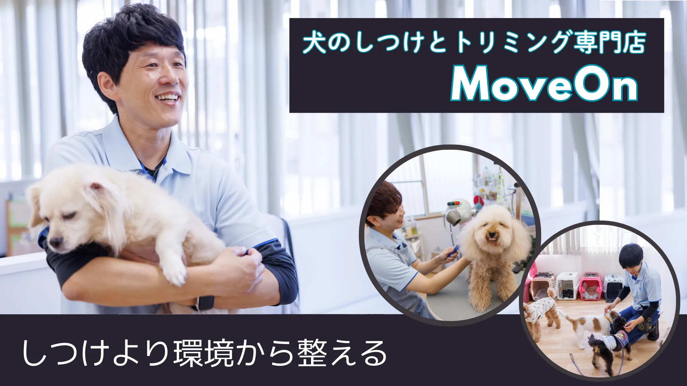 犬のしつけとトリミング専門MoveOn